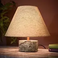 Alana Table Lamp - Forest Green Marble, Brass