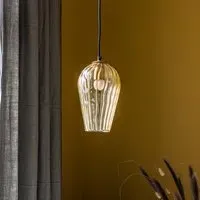 Aria Glass Pendant Light - Golden, Glass