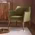 Astoria Winged Armchair - Apple Green, Velvet