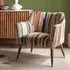 Astoria Winged Armchair - Striped Cotton