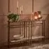 Austin Console Table - Light Brown Marble, Glass