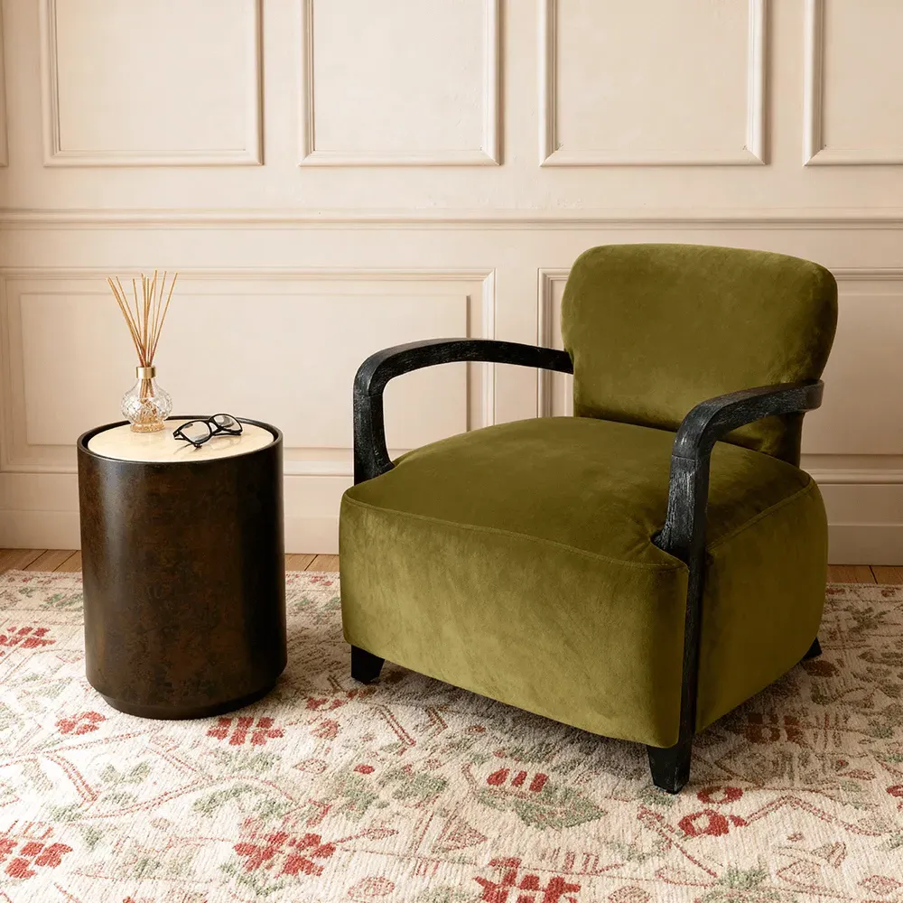 Aviator Armchair - Apple Green, Velvet product
