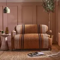 Aviator Loveseat - Striped Cotton Rug