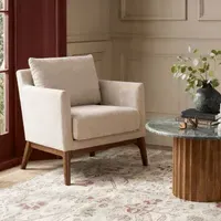 Barnaby Armchair - Mushroom, Velvet