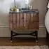 Berkeley Marble Bedside Drawers - Black, Acacia Wood