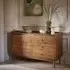 Brera Large 6-Drawer Chest of Drawers - Walnut, Marble