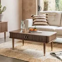 Byron Coffee Table with Storage - Walnut