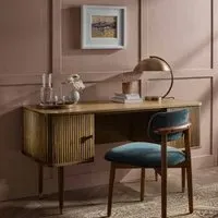 Byron Desk with Storage - Oak