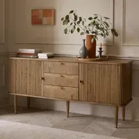 Byron Sideboard with Storage - Muted Oak