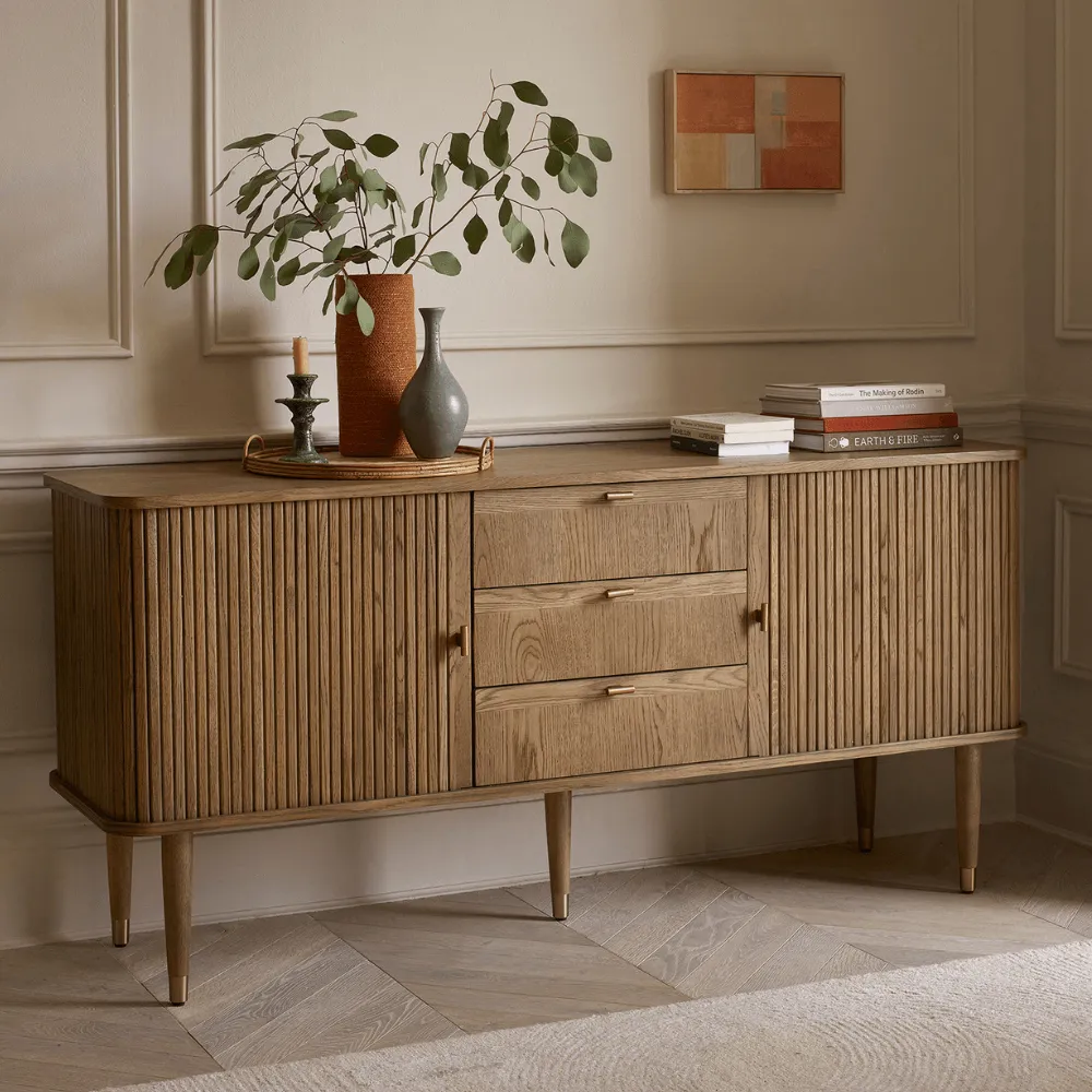 Byron Sideboard with Storage - Muted Oak image