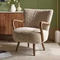 Calvin Armchair - Cream, Cotton Rug
