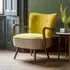 Calvin Armchair - Mustard Yellow, Velvet