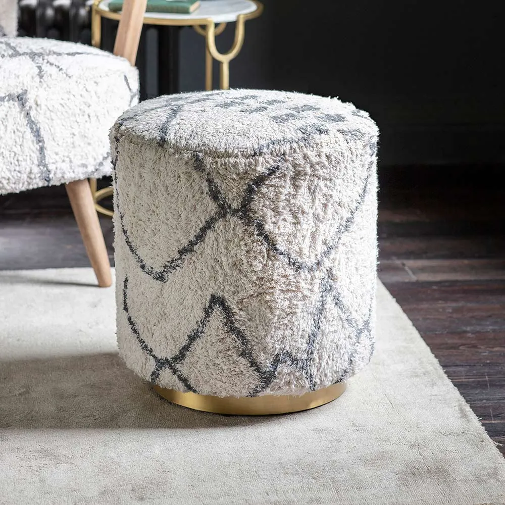 Carnaby Footstool - Moroccan Printed Cotton product
