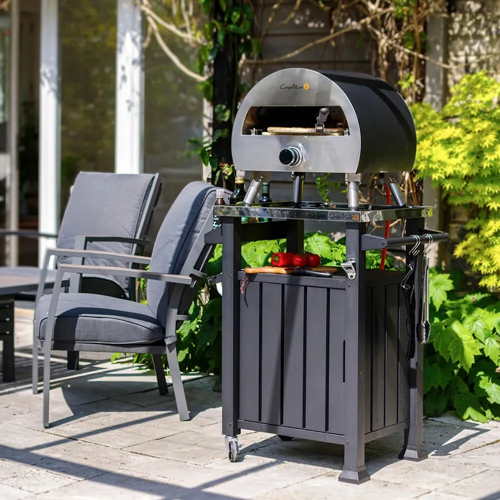 Casa Mia Bravo 12" Gas Pizza Oven and Prep Table - Black alternate view