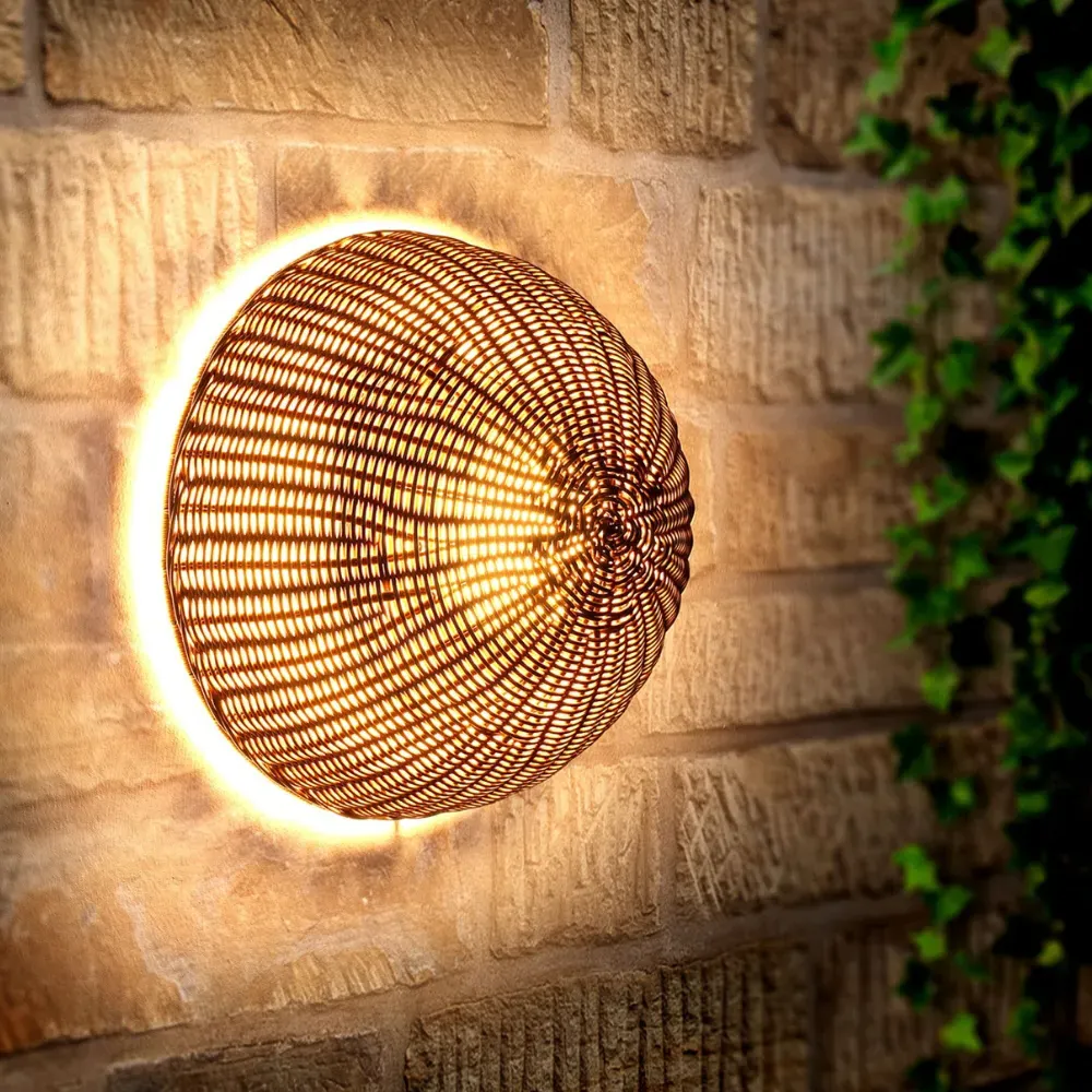 Cerchio Rechargeable Wall Light - Natural, Rattan product