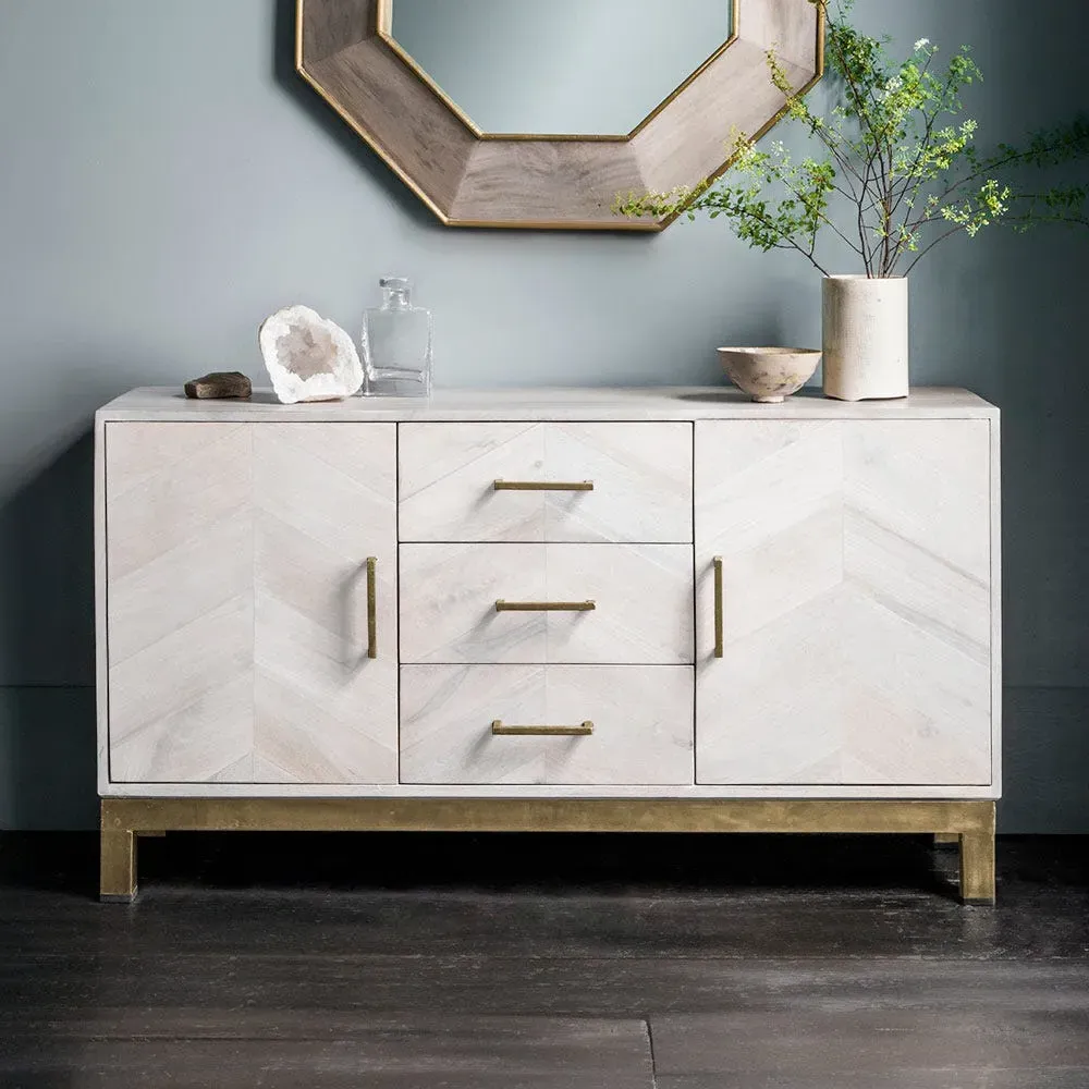 Chevron Sideboard - Mango Wood image