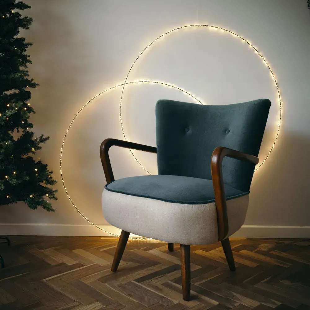 Circle 100cm Ring Light - Black Metal