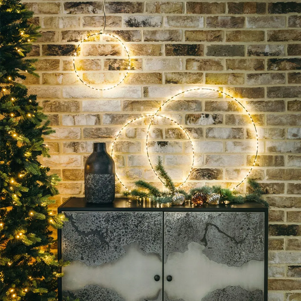 Circle 60cm Ring Light - Black Metal