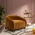 Cocoon Armchair - Mustard, Velvet