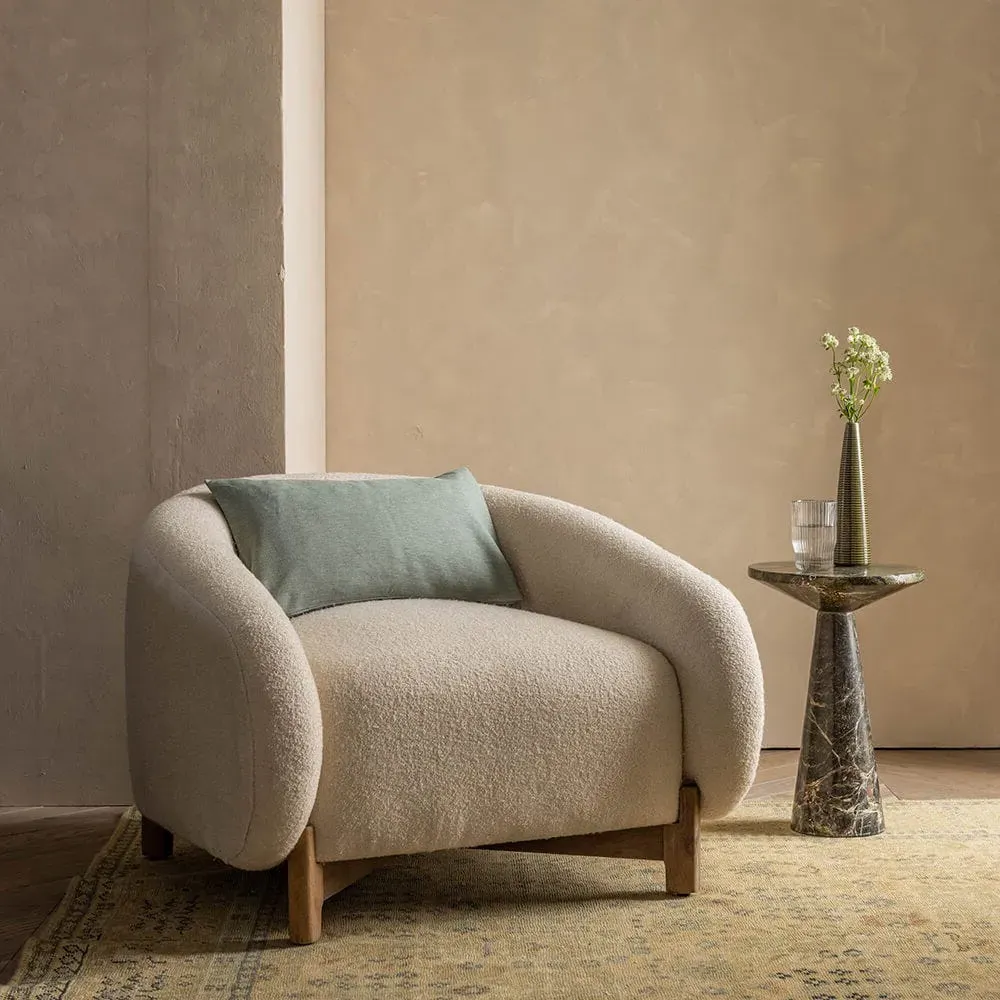 Cocoon Armchair - Natural, Boucle