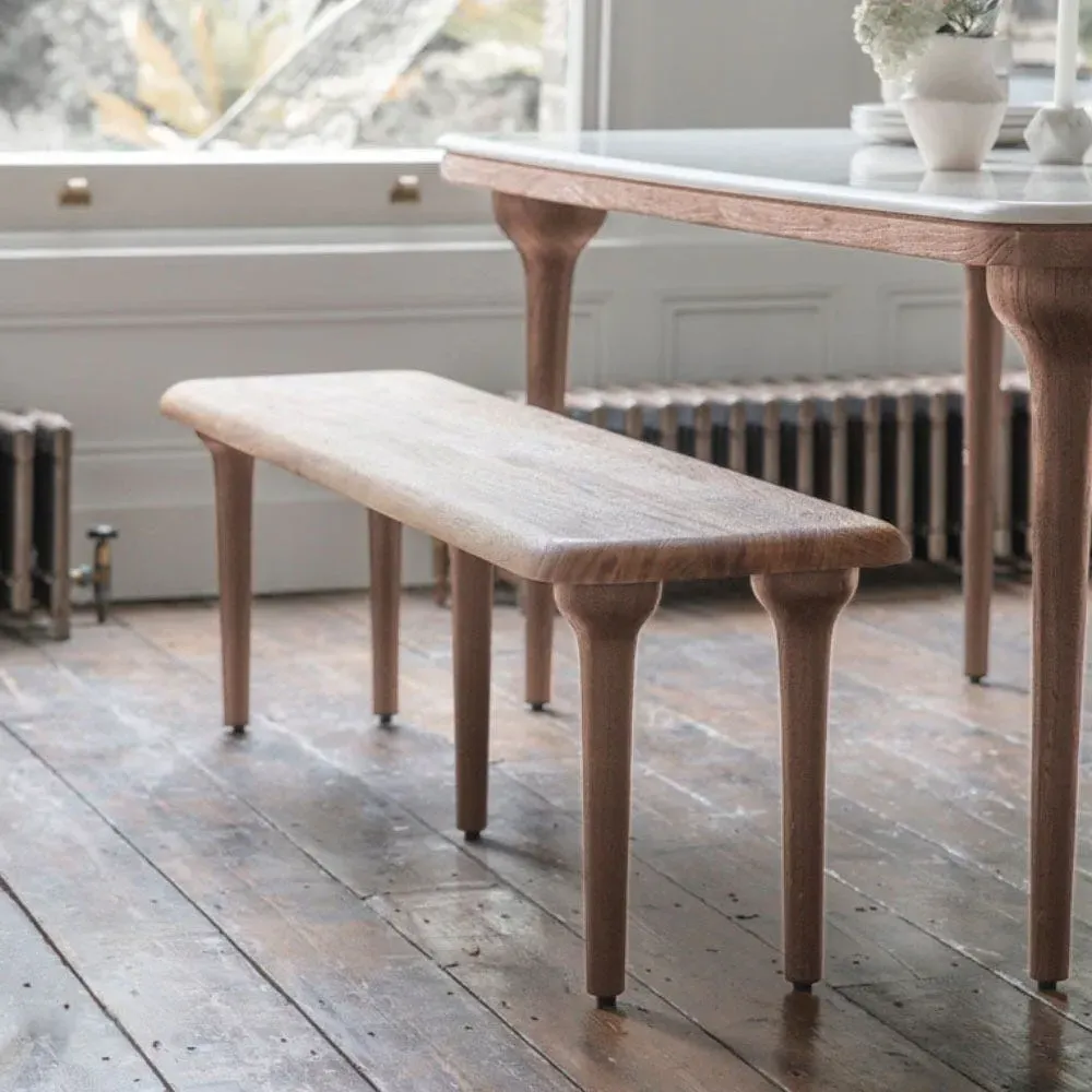 Cone Bench - Natural, Acacia Wood