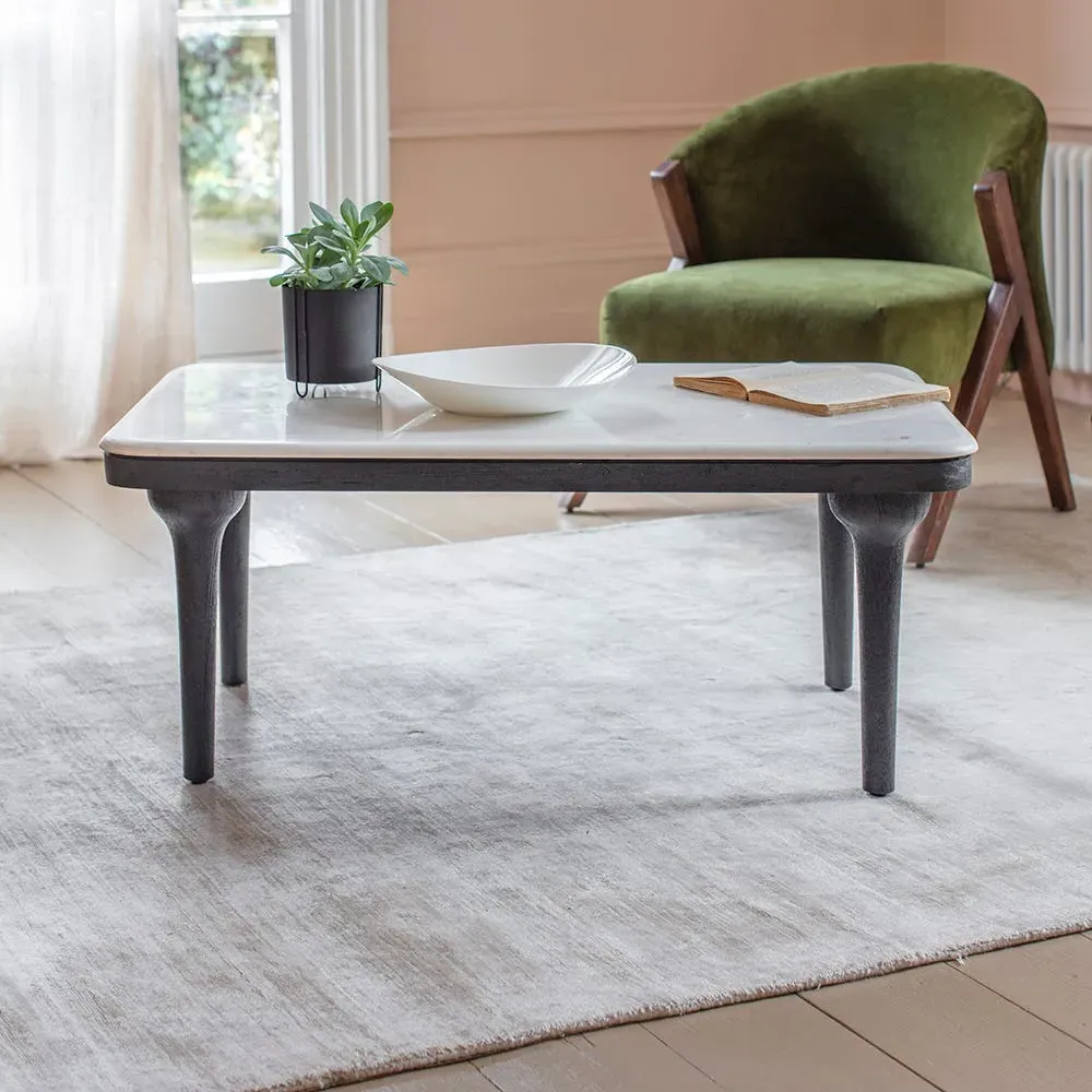 Cone Coffee Table - Black, Marble image