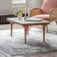 Cone Coffee Table - Natural, Marble