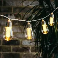 Connectable Festoon Lights - 10 Antique Style Bulbs