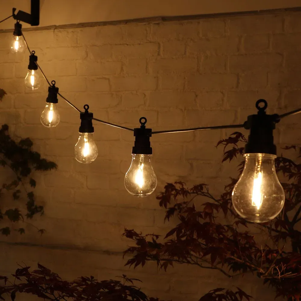 Connectable Festoon Lights - 20 Bulbs, 7.6m