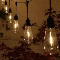 Connectable Festoon Lights with Drop - 20 Bulbs, 7.6m