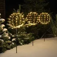 Connectable Globe Stake Lights - Set of 3