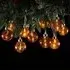 Copper Bauble Garland with LED Lights - Copper, Glass
