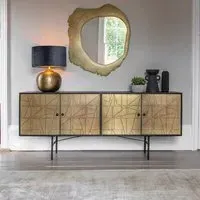 Crackle Sideboard - Antique Brass