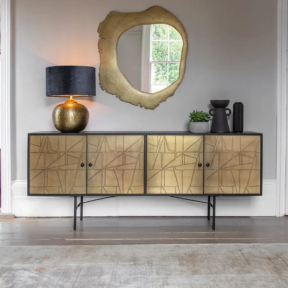 Crackle Sideboard - Antique Brass image