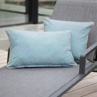 Cubes Rectangle Scatter Cushion - Blue