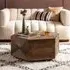 Emperor Hexagonal Coffee Table - Brown, Marble