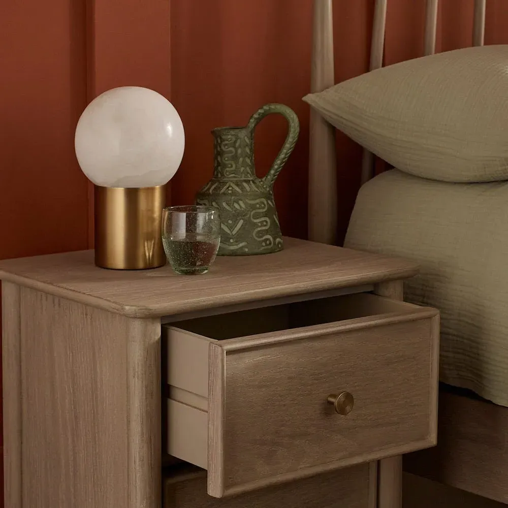Erin Table Lamp with Dimmer - Alabaster, Bronze Steel alternate view