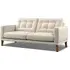 Fitzroy 3-Seater Sofa - Bone, Eco Velvet