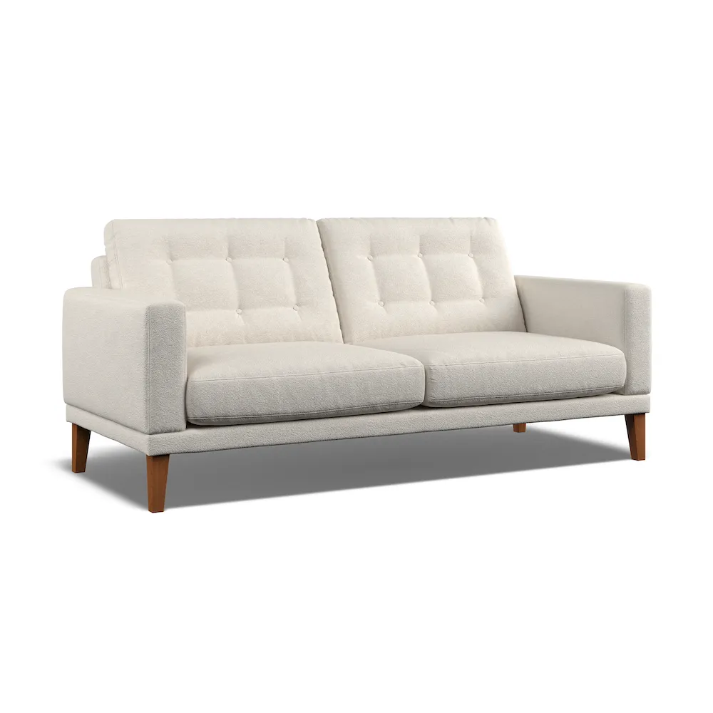 Fitzroy 3-Seater Sofa - Ivory, Boucle