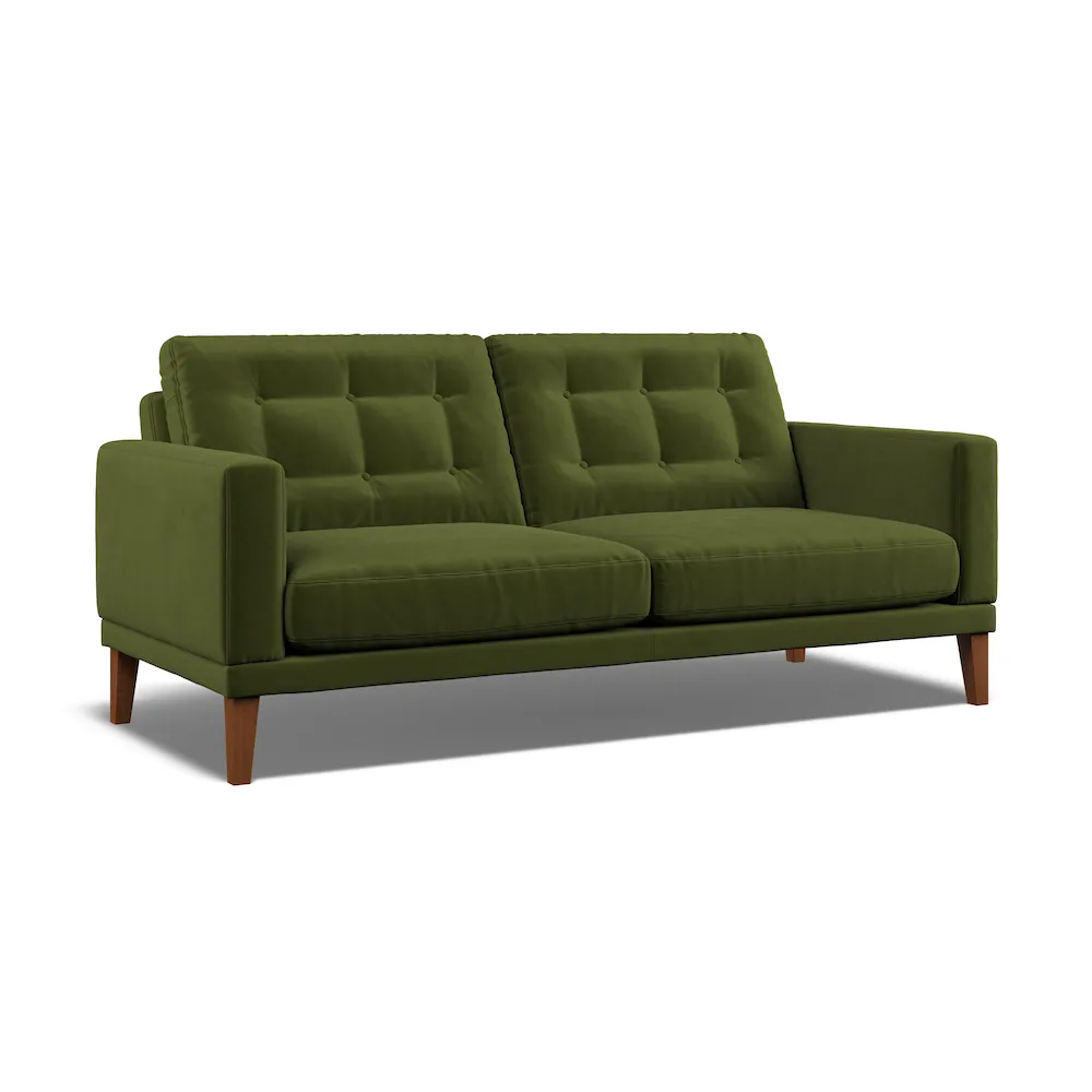 Fitzroy 3-Seater Sofa - Vine, Eco Velvet