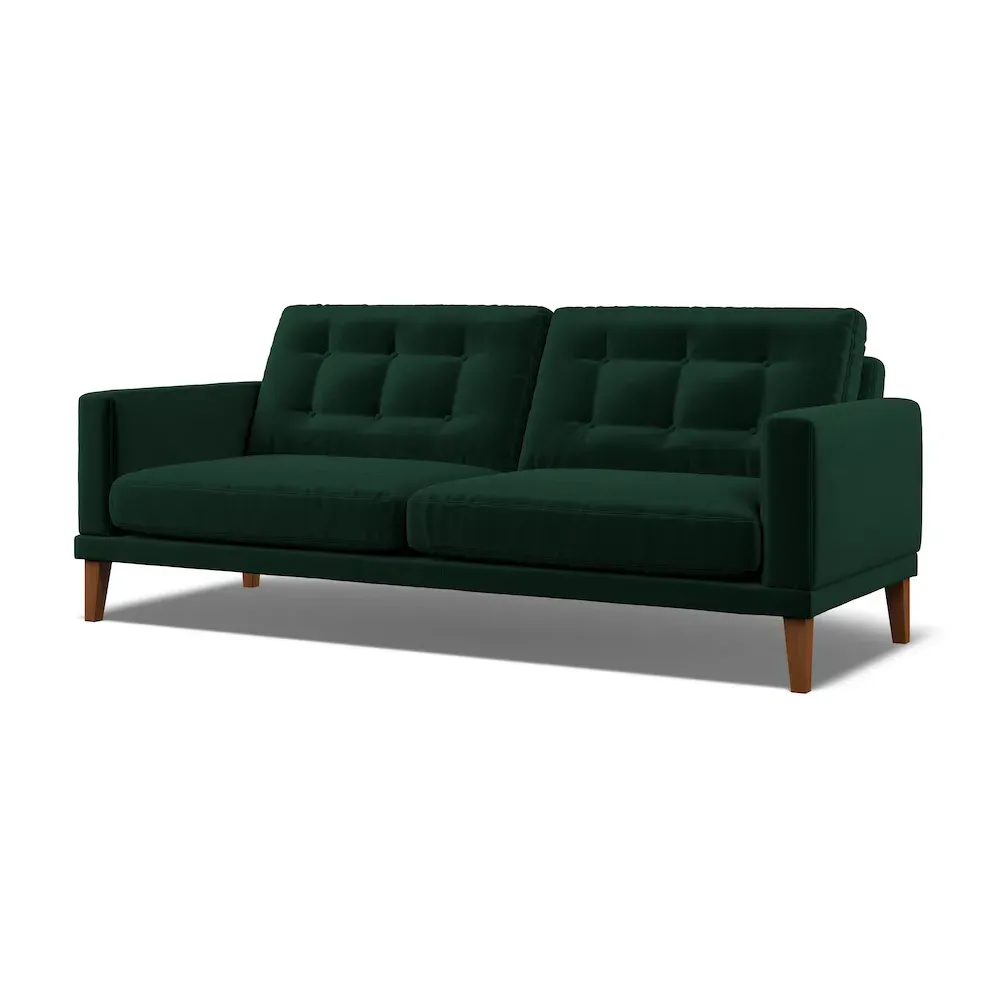 Fitzroy 4-Seater Sofa - Hunter, Eco Velvet