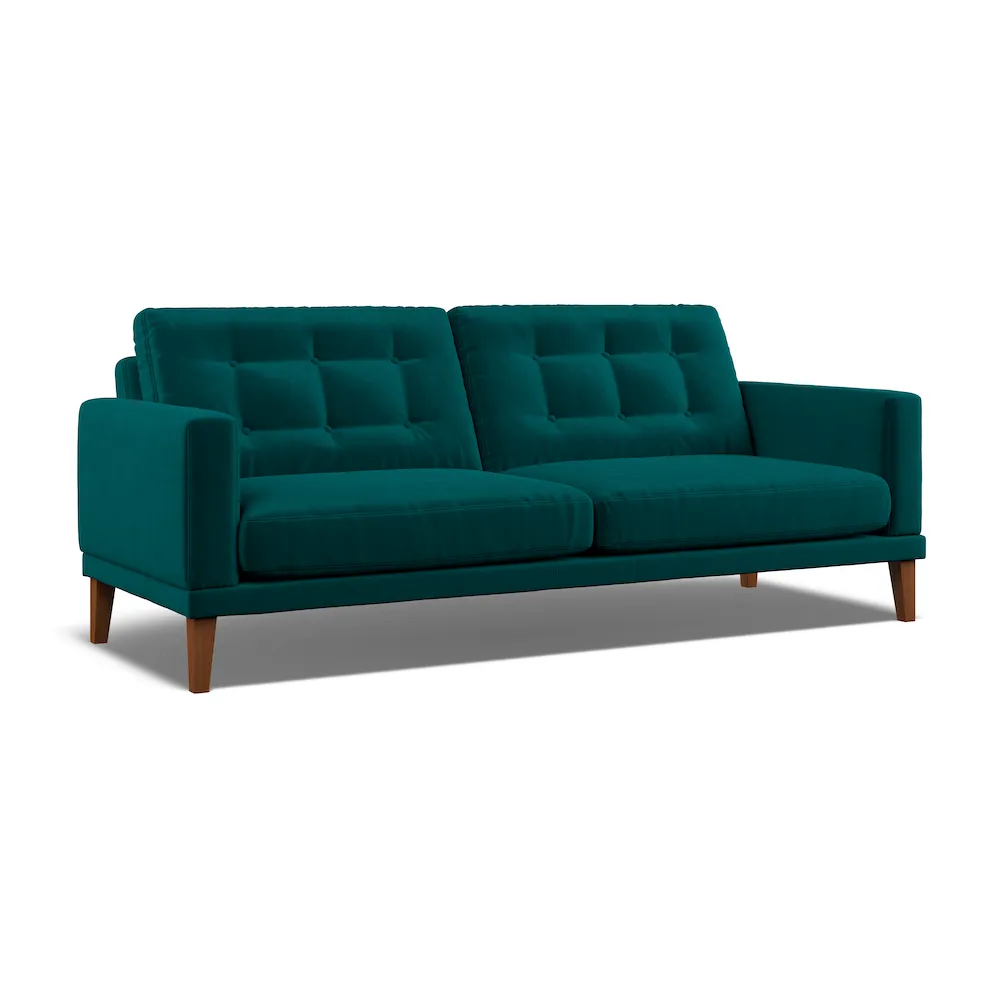 Fitzroy 4-Seater Sofa - Mallard, Eco Velvet