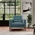 Fitzroy Armchair - Airforce, Eco Velvet