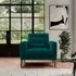 Fitzroy Armchair - Mallard, Eco Velvet