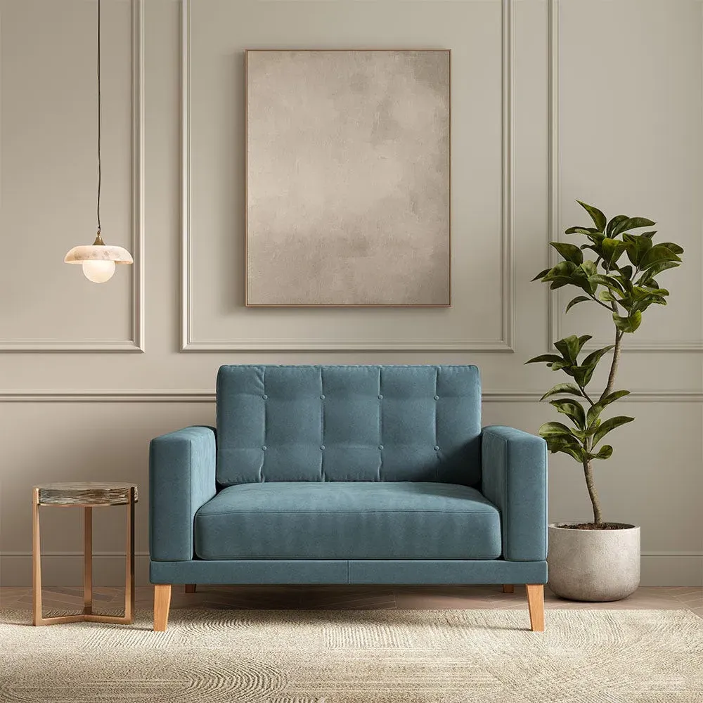 Fitzroy Loveseat - Airforce, Eco Velvet image