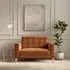 Fitzroy Loveseat - Burnt, Eco Velvet