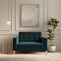 Fitzroy Loveseat - Mallard, Eco Velvet