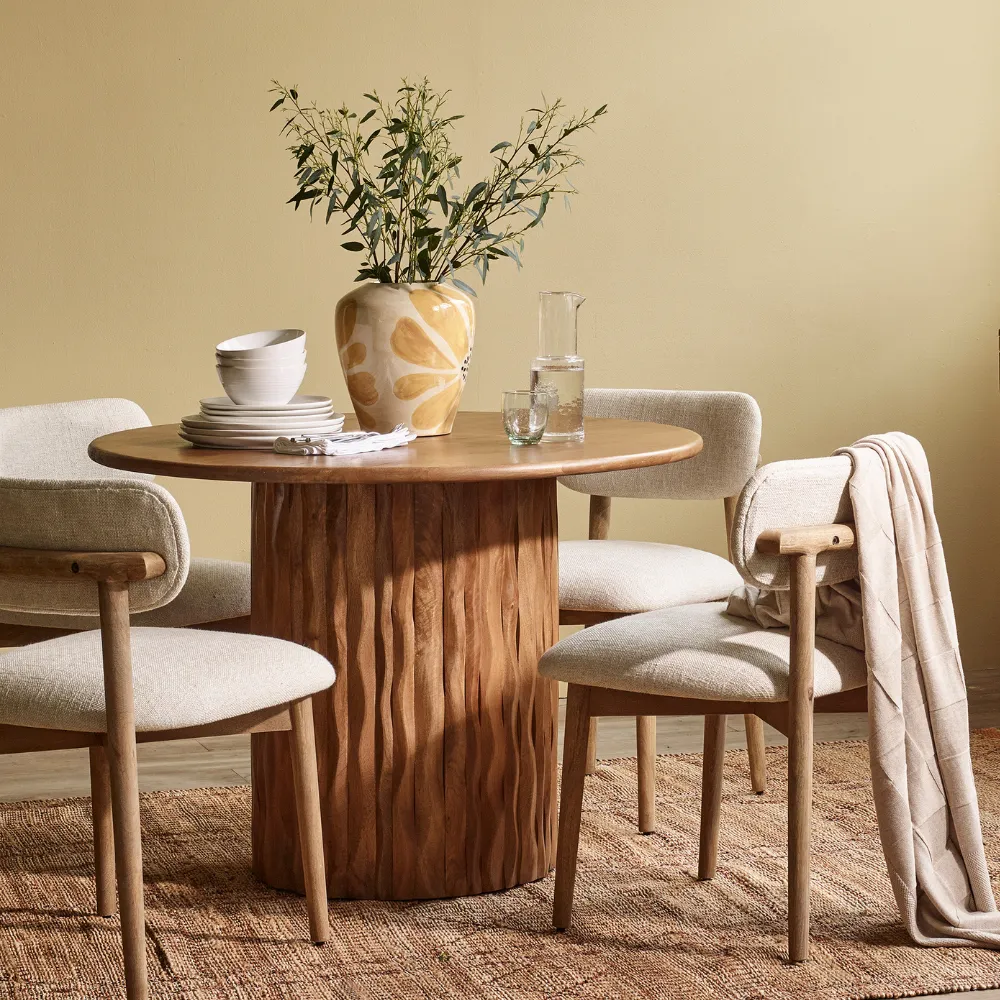Flora Round Dining Table - Mango Wood product