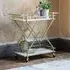 Fontaine Drinks Trolley - White Marble, Brass