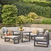 Gabriela Corner Lounge Dining Set with Lounge Chair